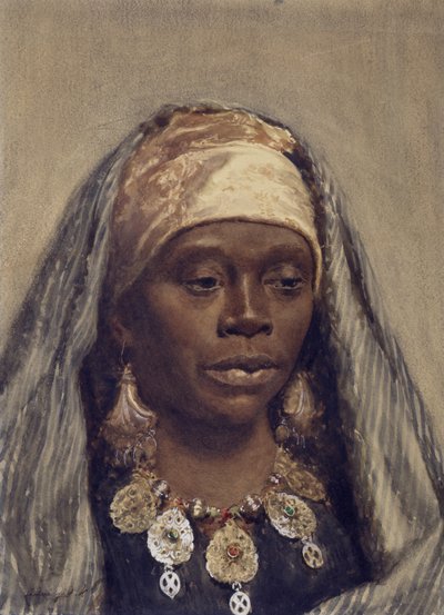 Head of a North African Woman by Nazzareno Cipriani